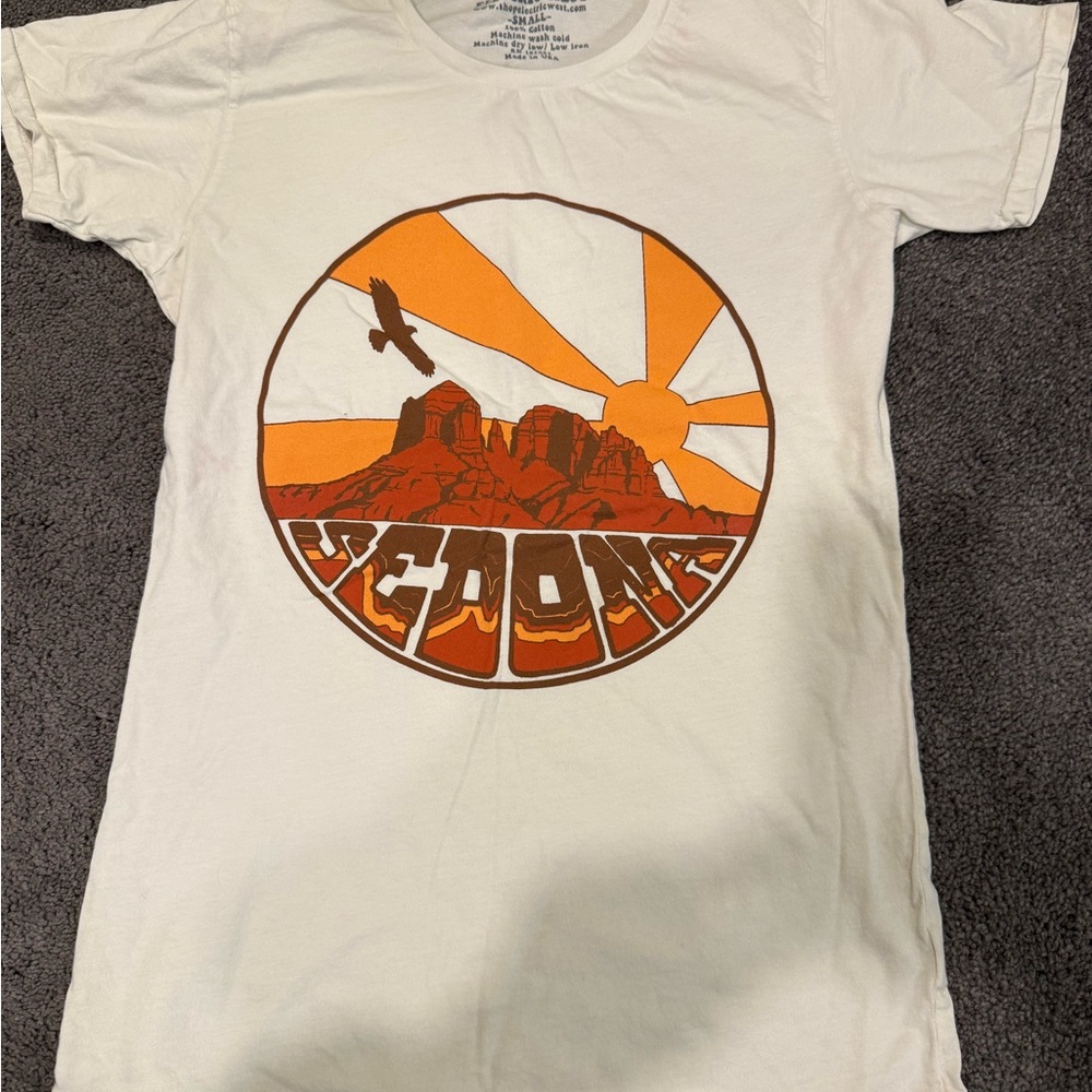 Electric West Cream color Tee - Sedona